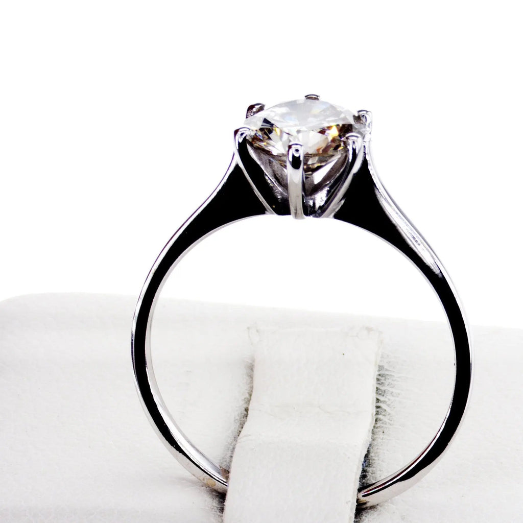 Verlobungsring - 14 kt Weißgold - 1.06ct. Diamant Wert ca. 4.000€